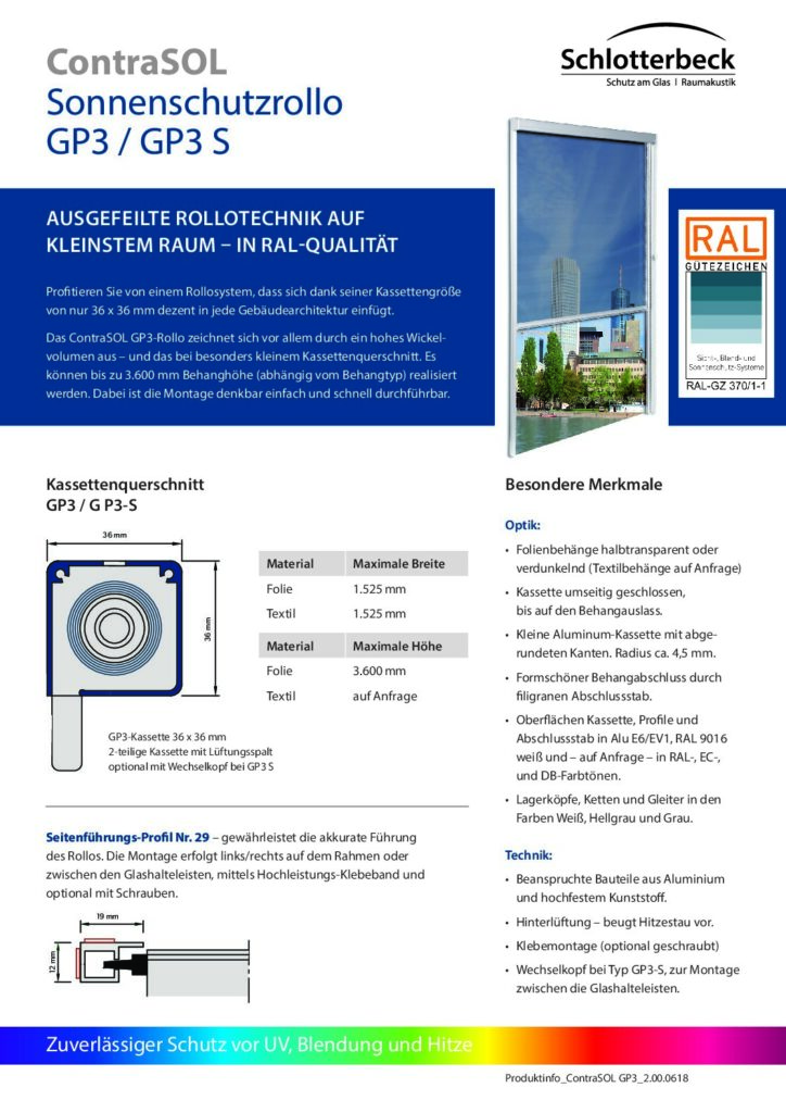 Infoblatt ContraSOL GP3/S