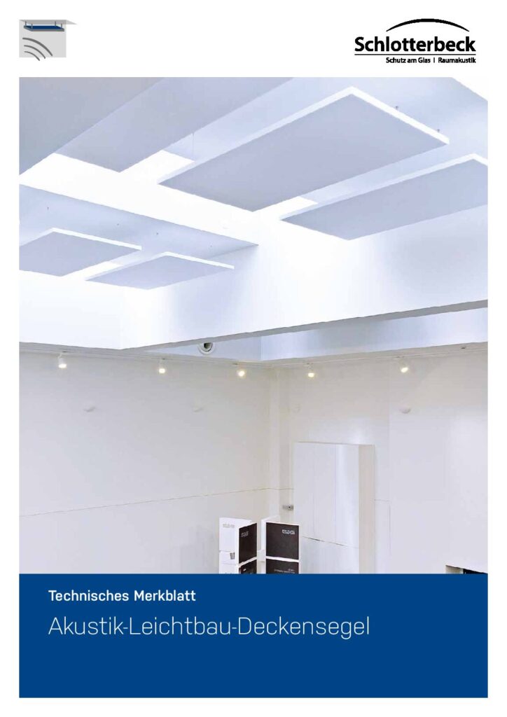 Produktinfo Deckensegel
