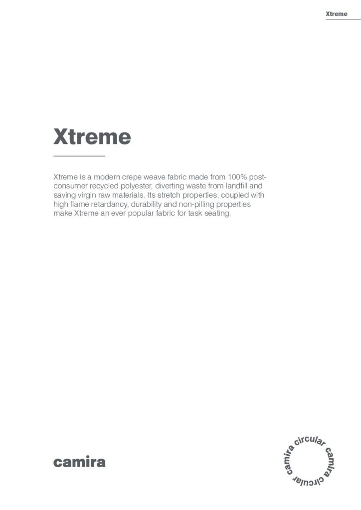 Xtreme Stoffmusterkarte